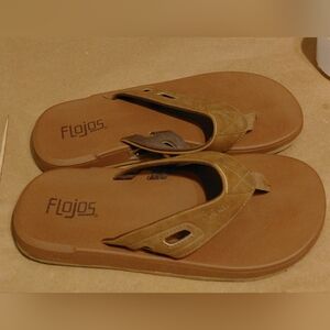 Flojos Mens Size 10 Camel Only Worn Once